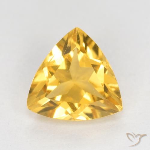 0.94ct Natural ouro brilhante Citrino, Trilhão, VS