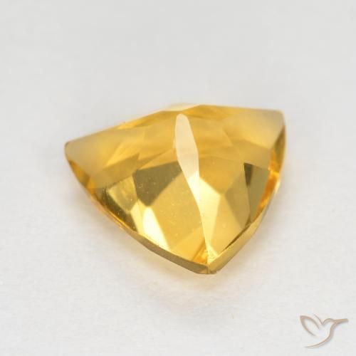 Citrino ouro brilhante Natural 0.94ct, Trilhão, VS