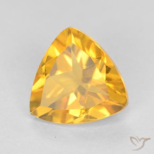 Citrino ouro brilhante Natural 1.02ct, Trilhão, VVS-VS