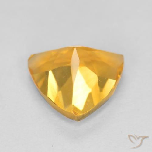 Citrino ouro brilhante Natural 1.02ct, Trilhão, VVS-VS