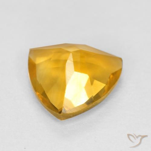 Citrino Laranja-Ouro Natural 0.92ct, Trilhão, VVS-VS