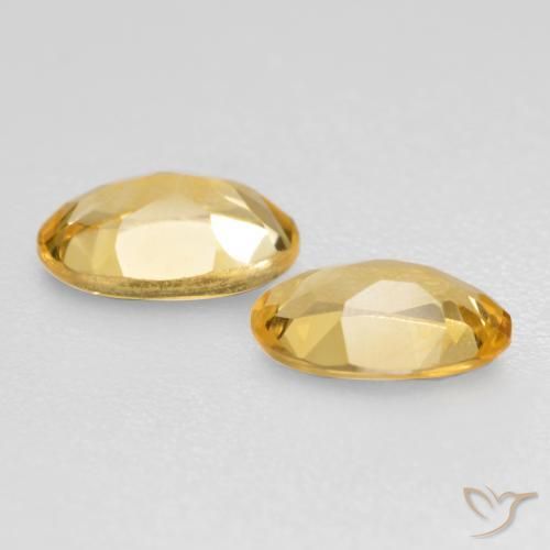 Pedras preciosas de Citrino Dourado médio natural de 0.73 ct, oval, VVS-VS