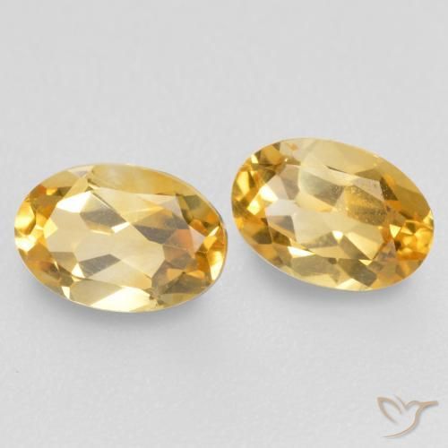 Pedras preciosas de Citrino Laranja Dourada natural de 0.83 ct, oval, VVS-VS