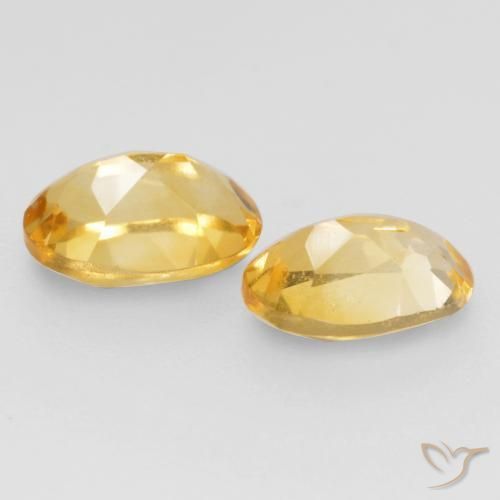 Pedras preciosas de Citrino Laranja Dourada natural de 0.83 ct, oval, VVS-VS