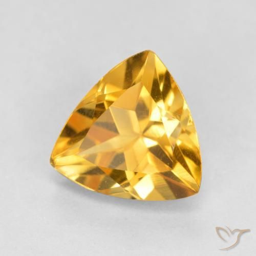 Citrino Laranja-dourado médio-claro Natural 1.10ct, Trilhão, VVS-VS