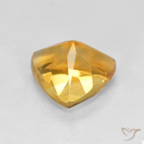 Citrino Laranja-dourado médio-claro Natural 1.10ct, Trilhão, VVS-VS