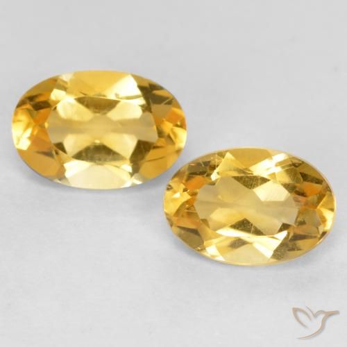 0.83ctw Natural Laranja Dourada Citrino, oval, VS
