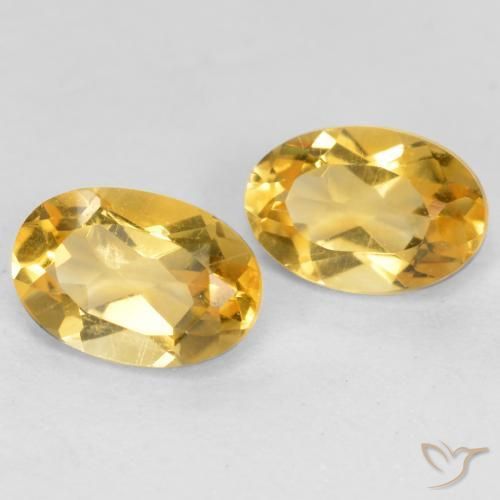Pedras preciosas de Citrino Laranja Dourada natural de 0.83 ct, oval, VS