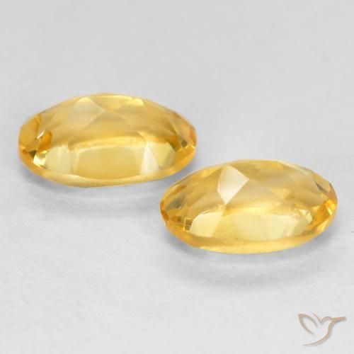 Pedras preciosas de Citrino Laranja Dourada natural de 0.83 ct, oval, VS