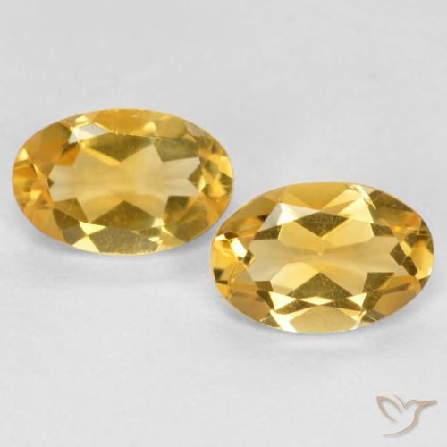 0.68ctw Natural Dourado médio Citrino, oval, VS