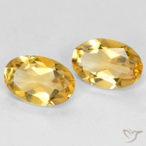 Pedras preciosas de Citrino Dourado médio natural de 0.68 ct, oval, VS