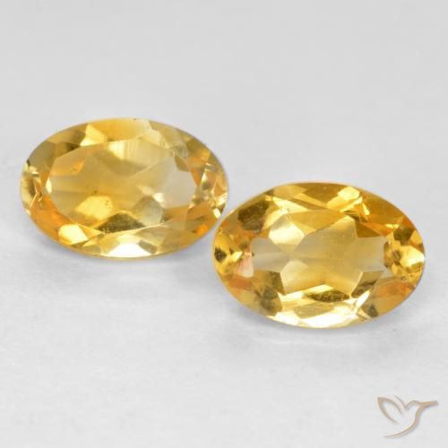 0.90ctw Natural Dourado médio Citrino, oval, VS