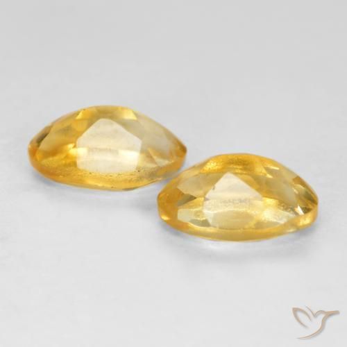 Pedras preciosas de Citrino Dourado médio natural de 0.90 ct, oval, VS