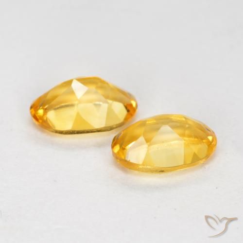 Pedras preciosas de Citrino Dourado Médio-escuro natural de 0.81 ct, oval, VS