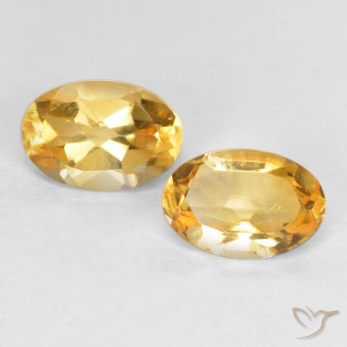 0.75ctw Natural Dourado Médio-escuro Citrino, oval, VS