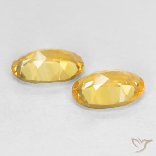 Pedras preciosas de Citrino Laranja Dourada natural de 0.72 ct, oval, VS