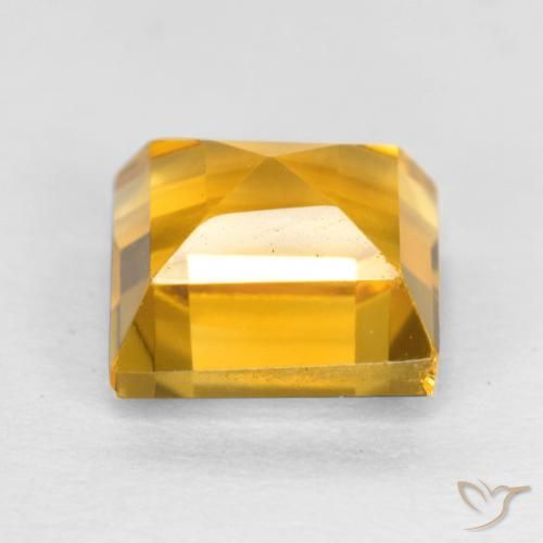 Citrino Dourado Natural 2.00ct, Quadrado, VVS-VS