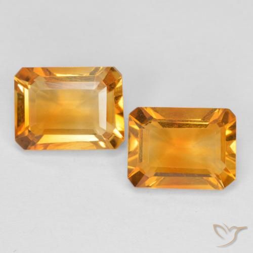 2.88ctw Natural Ouro Citrino, Corte Esmeralda, VVS-VS