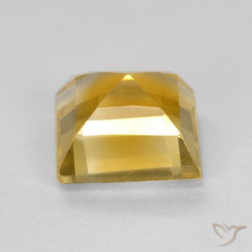 Citrino Dourado Natural 1.68ct, Quadrado, VS