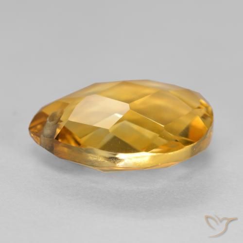 Citrino Laranja-Ouro Natural 3.75ct, Formato de pêra, VVS-VS