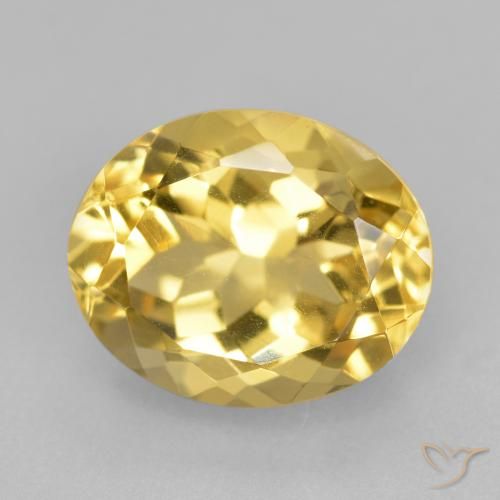 4.38ct Natural Laranja Dourada Citrino, oval, VVS-VS