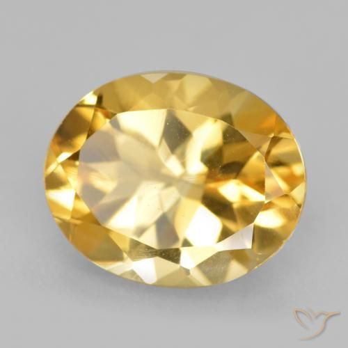 Citrino Dourado Médio-escuro Natural 4.68ct, oval, VS