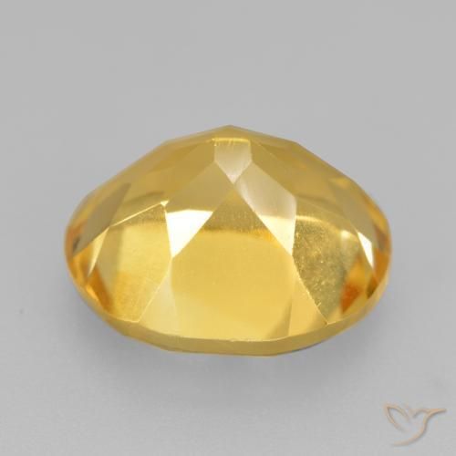 Citrino Dourado médio Natural 4.57ct, oval, VS