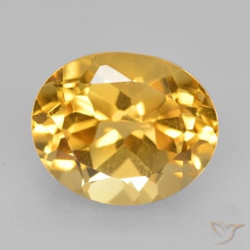 4.86ct Natural Dourado Médio-escuro Citrino, oval, VVS-VS