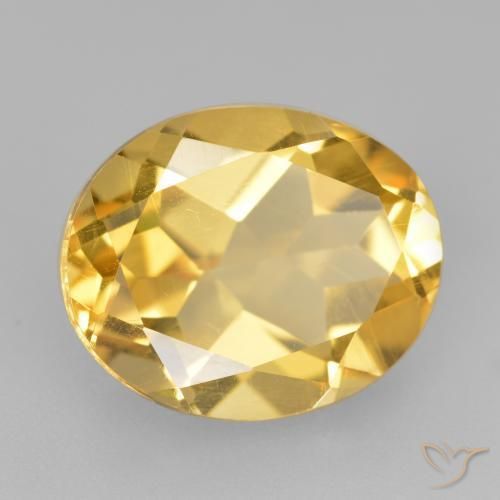 Citrino Ouro Natural 4.37ct, oval, VVS