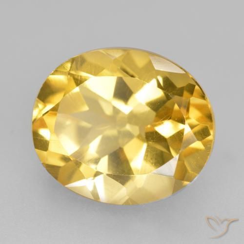 Citrino Laranja Dourada Natural 4.66ct, oval, VS
