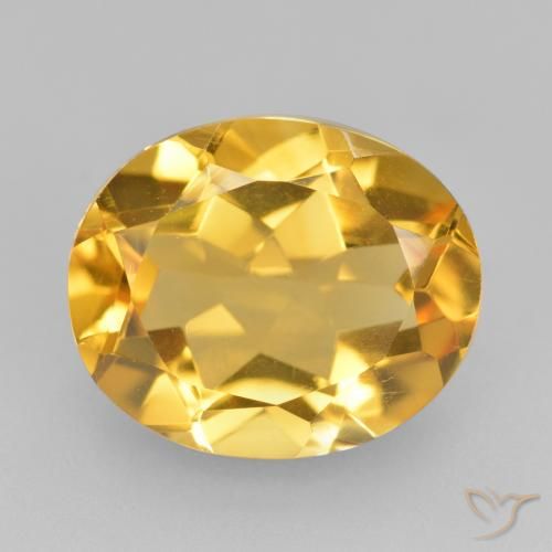 4.10ct Natural Laranja Dourado Profundo Citrino, oval, VVS-VS