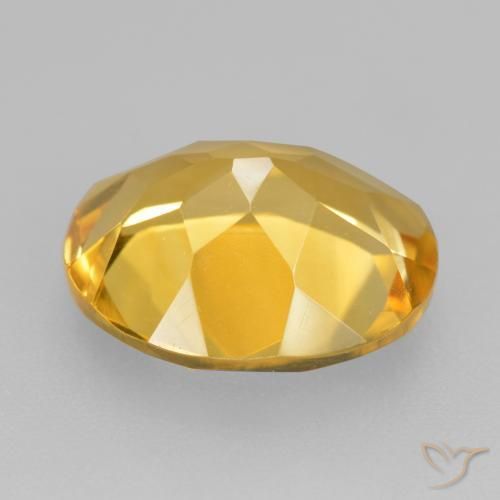 Citrino Laranja Dourado Profundo Natural 4.10ct, oval, VVS-VS