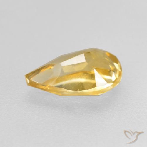 Citrino Ouro Natural 0.75ct, Formato de pêra, VS