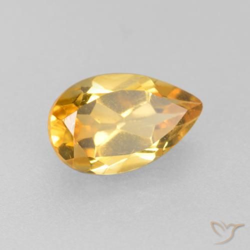 Citrino Top Ouro Natural 0.79ct, Formato de pêra, VS