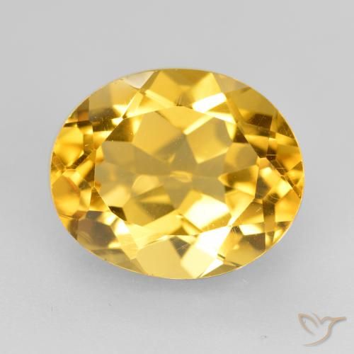 4.62ct Natural ouro médio Citrino, oval, VVS-VS