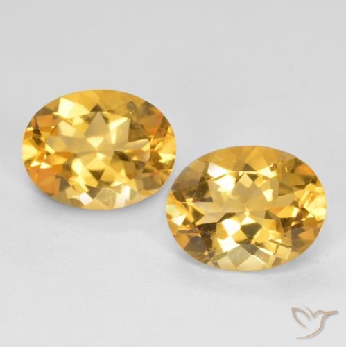 3.34ctw Natural Laranja Dourado Profundo Citrino, oval, VS