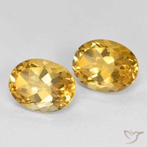Pedras preciosas de Citrino Dourado médio natural de 3.65 ct, oval, VS