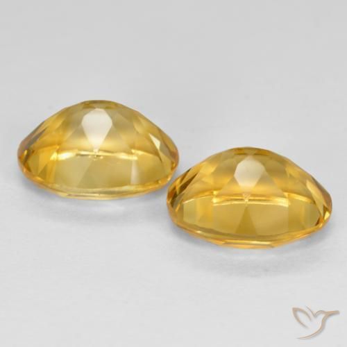 Pedras preciosas de Citrino Dourado médio natural de 3.65 ct, oval, VS