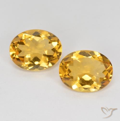 Citrino amarelo de 2,97 ct, corte oval de 8,8 x 6,9 mm do Brasil, Photo A