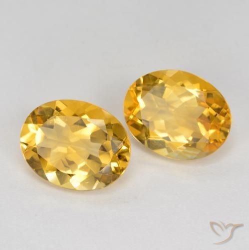 Pedras preciosas de Citrino Laranja Dourado Profundo natural de 3.20 ct, oval, VS