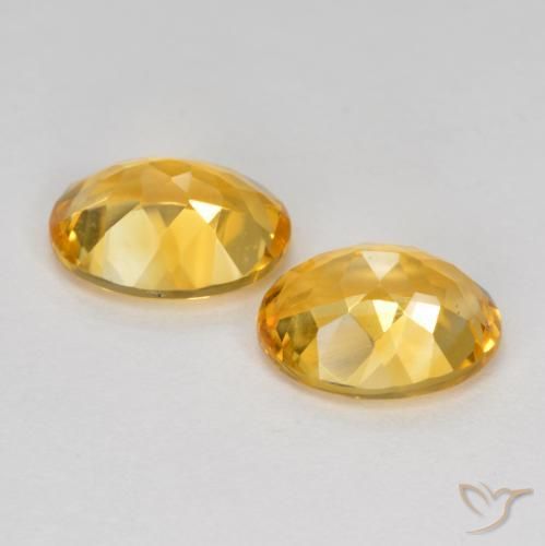 Pedras preciosas de Citrino Laranja Dourado Profundo natural de 3.20 ct, oval, VS