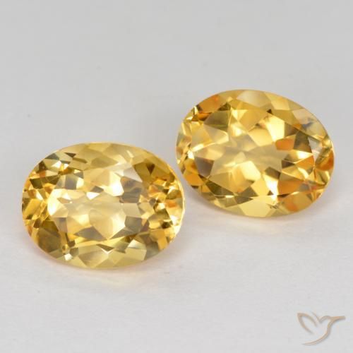 Pedras preciosas de Citrino Laranja Dourado Profundo natural de 3.54 ct, oval, VVS-VS