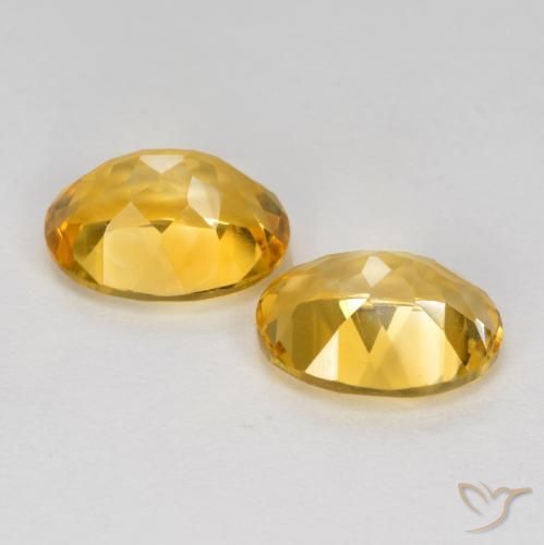 Pedras preciosas de Citrino Laranja Dourado Profundo natural de 3.54 ct, oval, VVS-VS