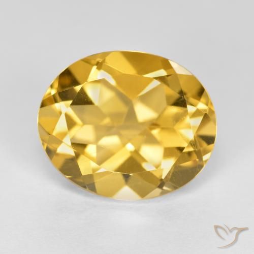 4.68ct Natural Laranja Dourada Citrino, oval, VVS-VS