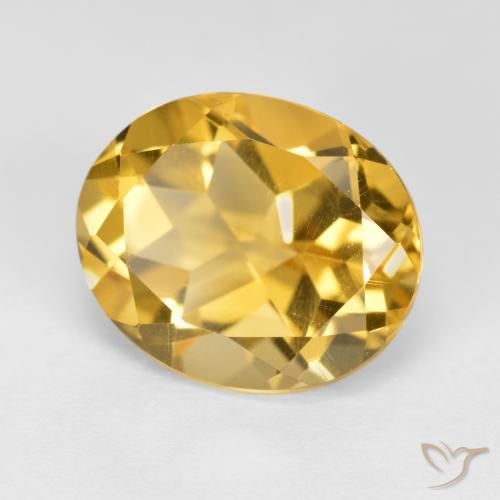 Citrino Laranja Dourada Natural 4.68ct, oval, VVS-VS
