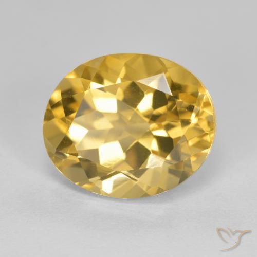 Citrino Dourado médio Natural 4.80ct, oval, VVS-VS