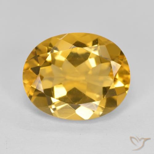 4.22ct Natural ouro profundo Citrino, oval, VVS-VS