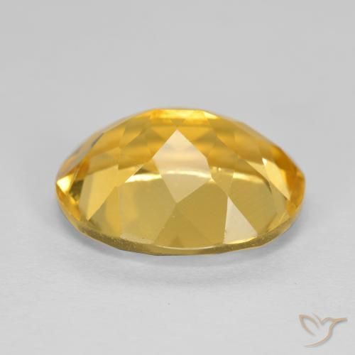 Citrino ouro profundo Natural 4.22ct, oval, VVS-VS