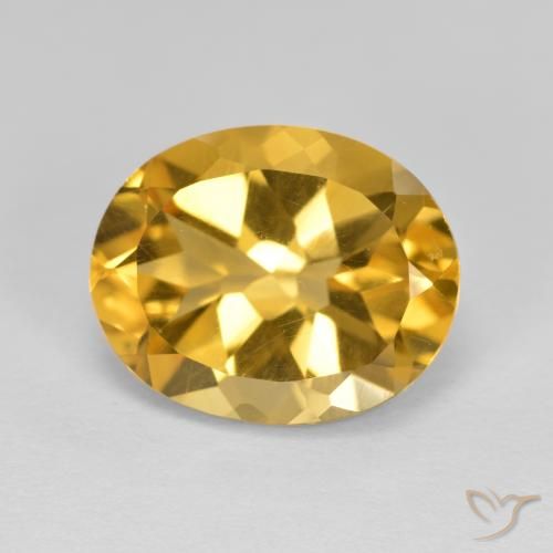 4.12ct Natural Laranja Dourada Citrino, oval, VVS-VS