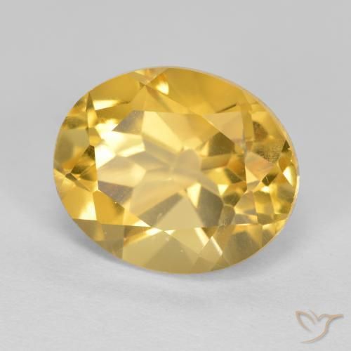 Citrino Dourado médio Natural 5.06ct, oval, VVS-VS